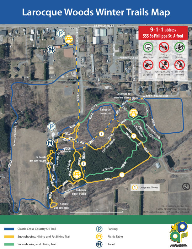 Larocque Woods Trail Map