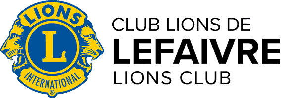 the letter “L” in large letters with Lion heads. This is the Lions Club logo.