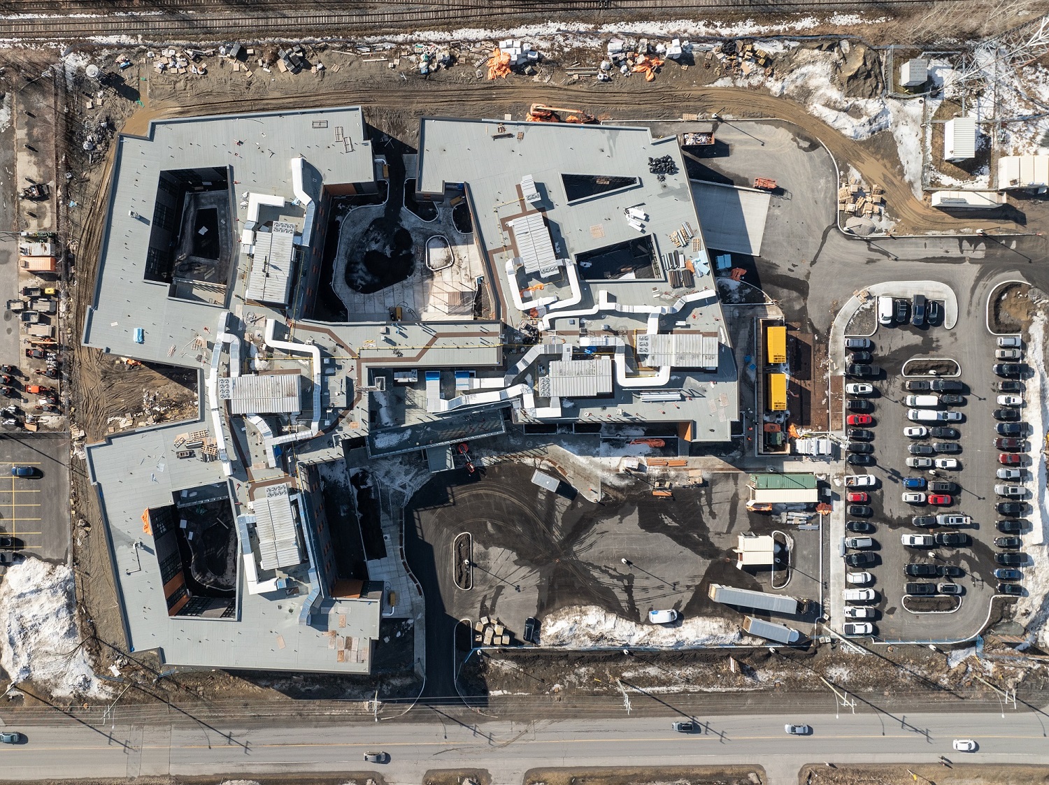 Overhead view of the Prescott and Russell Residence