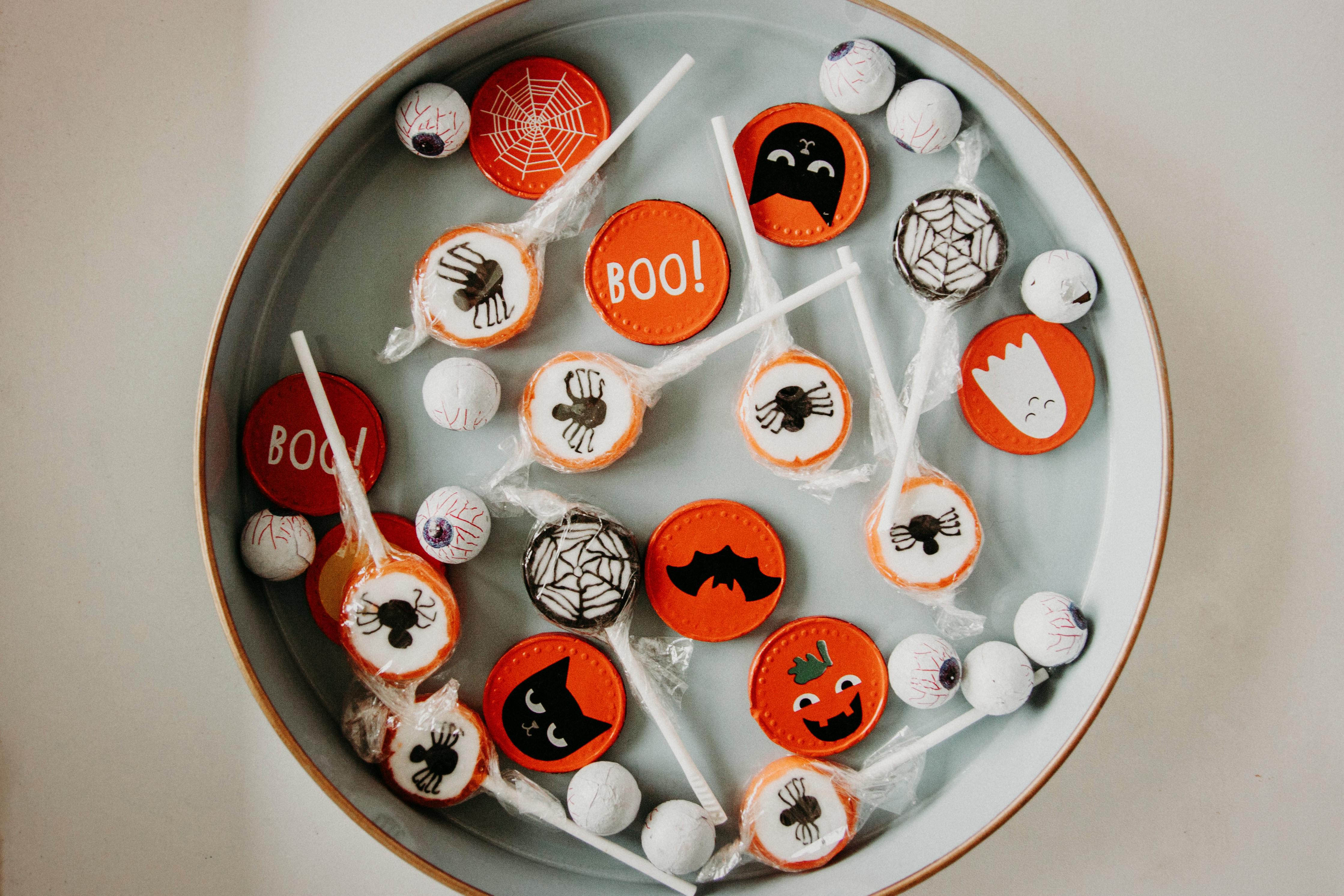 Halloween Candies in a bowl