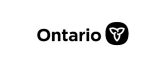 Ontario logo with black trillium symbol.