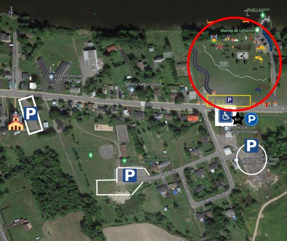 Plan de stationnement pour la Fête du Canada