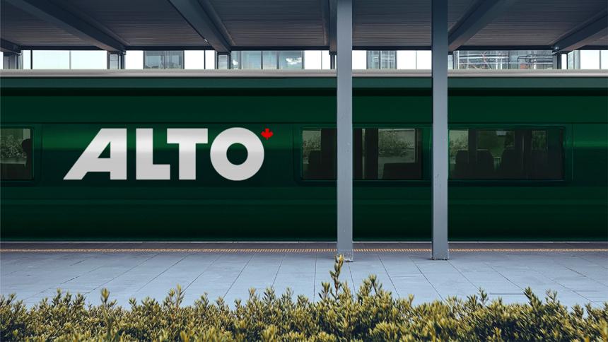 Alto Train on tracks