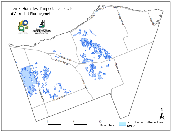 Carte des terres humides d'importance locale d'Alfred et Plantagenet