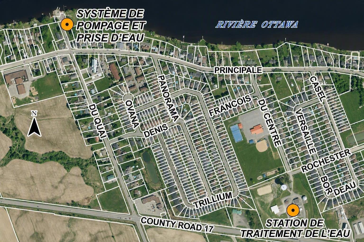 Map station de traitement d'eau et système de pompage Wendover