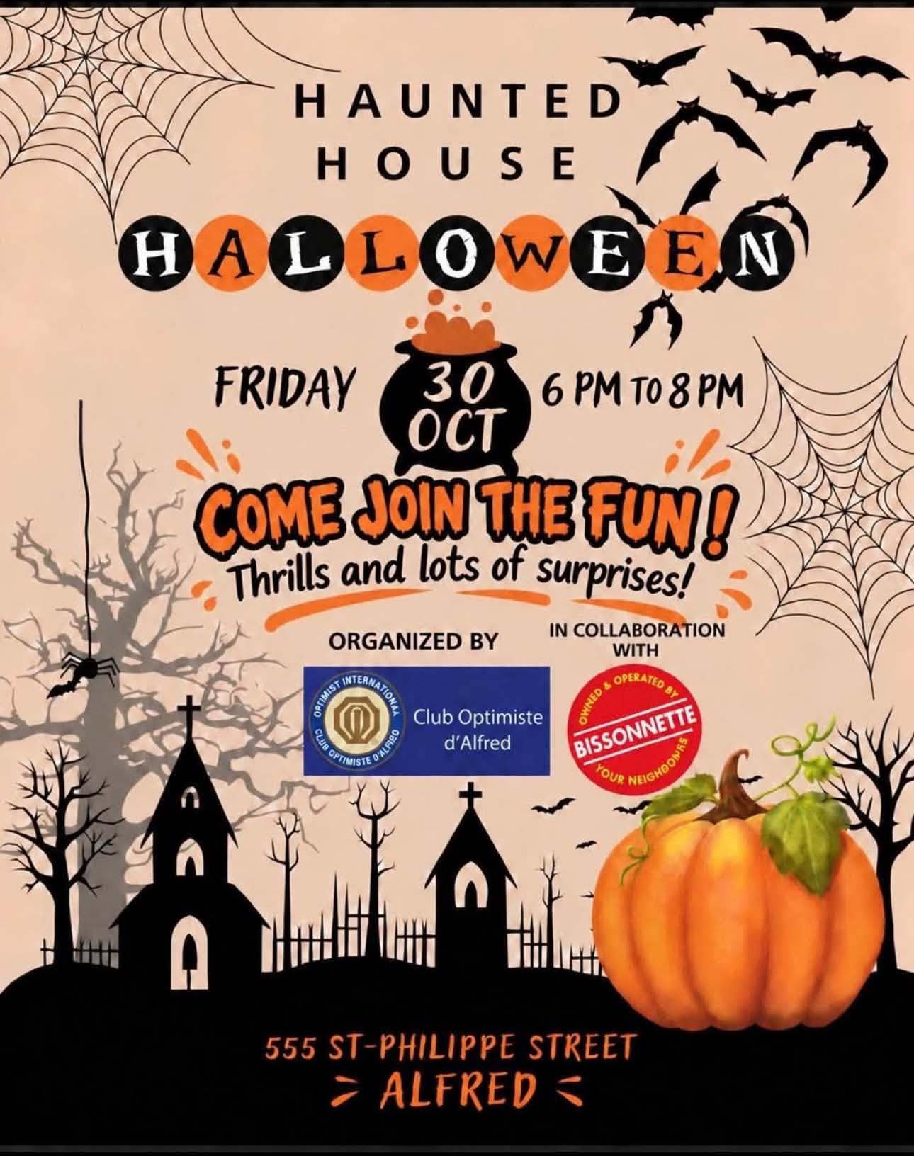 Promotional poster for Halloween in Alfred