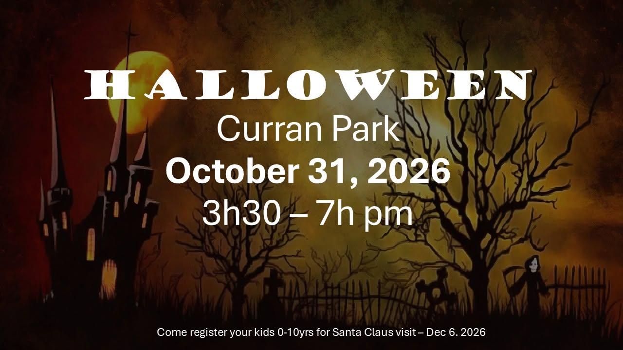 Promotional poster for Halloween in Curran