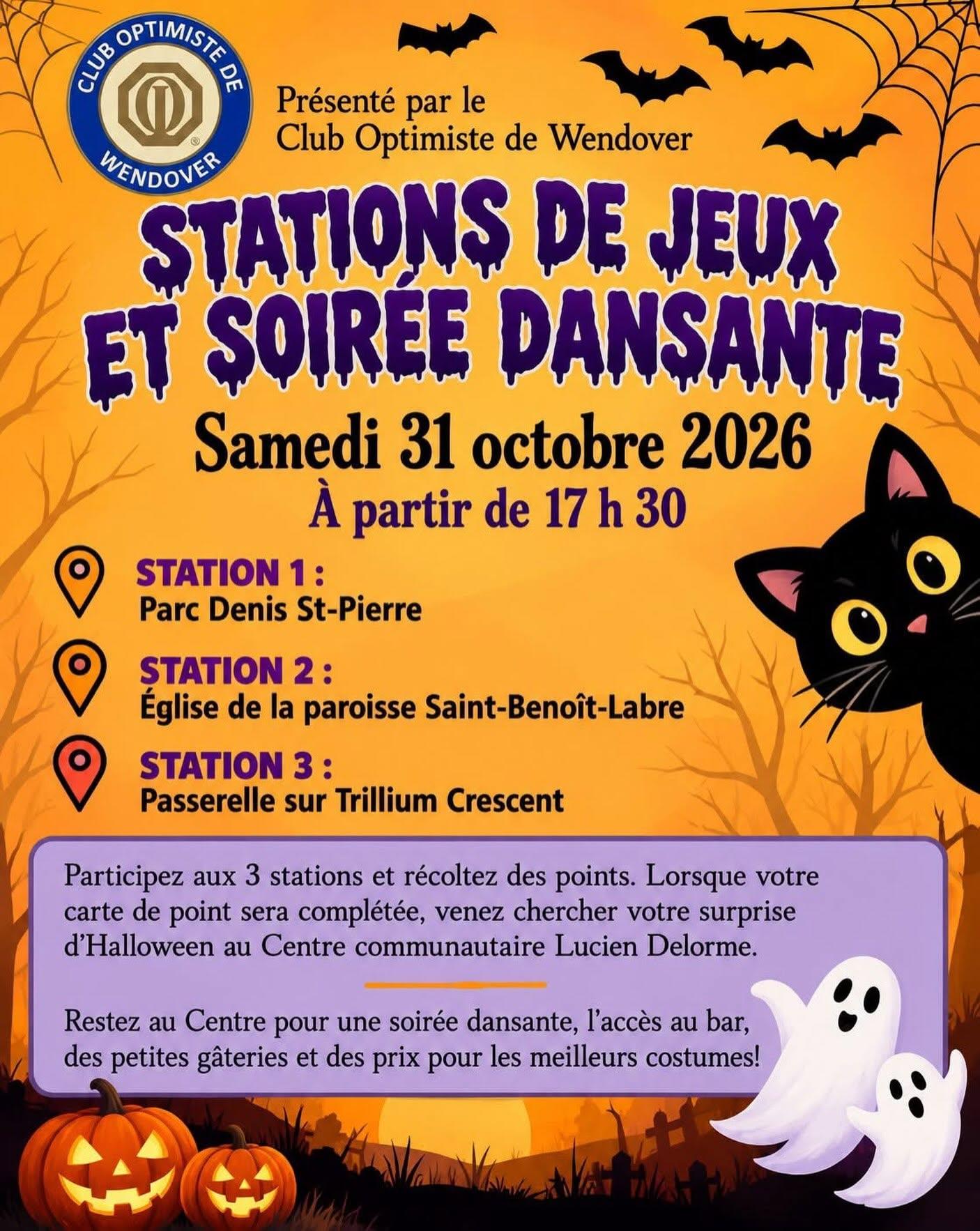 Affiche promotionnelle pour Halloween à Wendover
